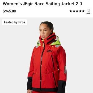 NWT 2 Piece Helly Hansen Women XL Aegir Sailing Race Jacket & Bibs ($1525 value)